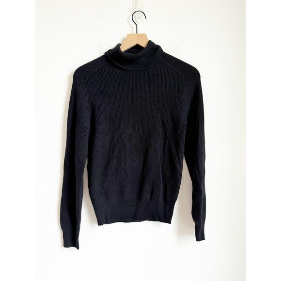 NWOT Ann Taylor Cashmere Ribbed Turtleneck Sweater Small - Picture 2 of 5